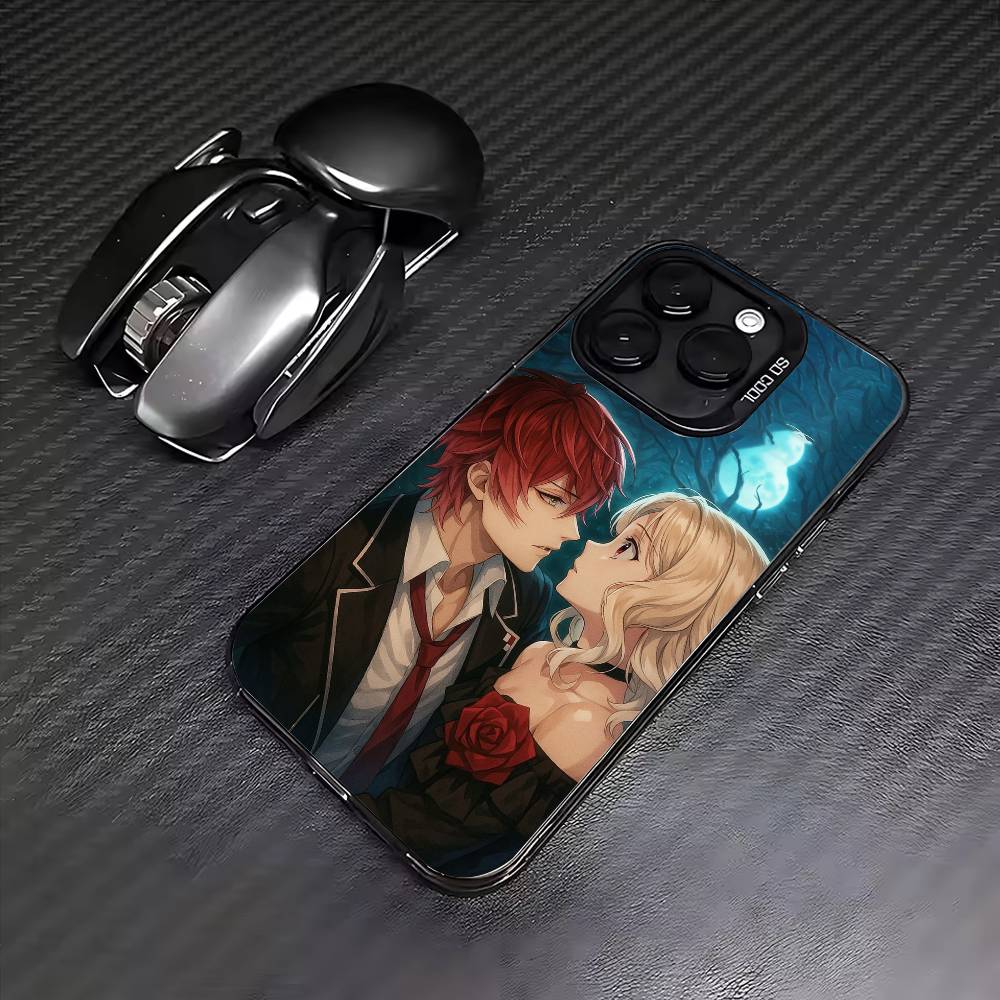 D-Diabolik-ks Anime L-Lovers  Phone Case For iPhone17,16,15,14,13,12,11 Plus,Pro Max Colored Silver Plated Inside Cover