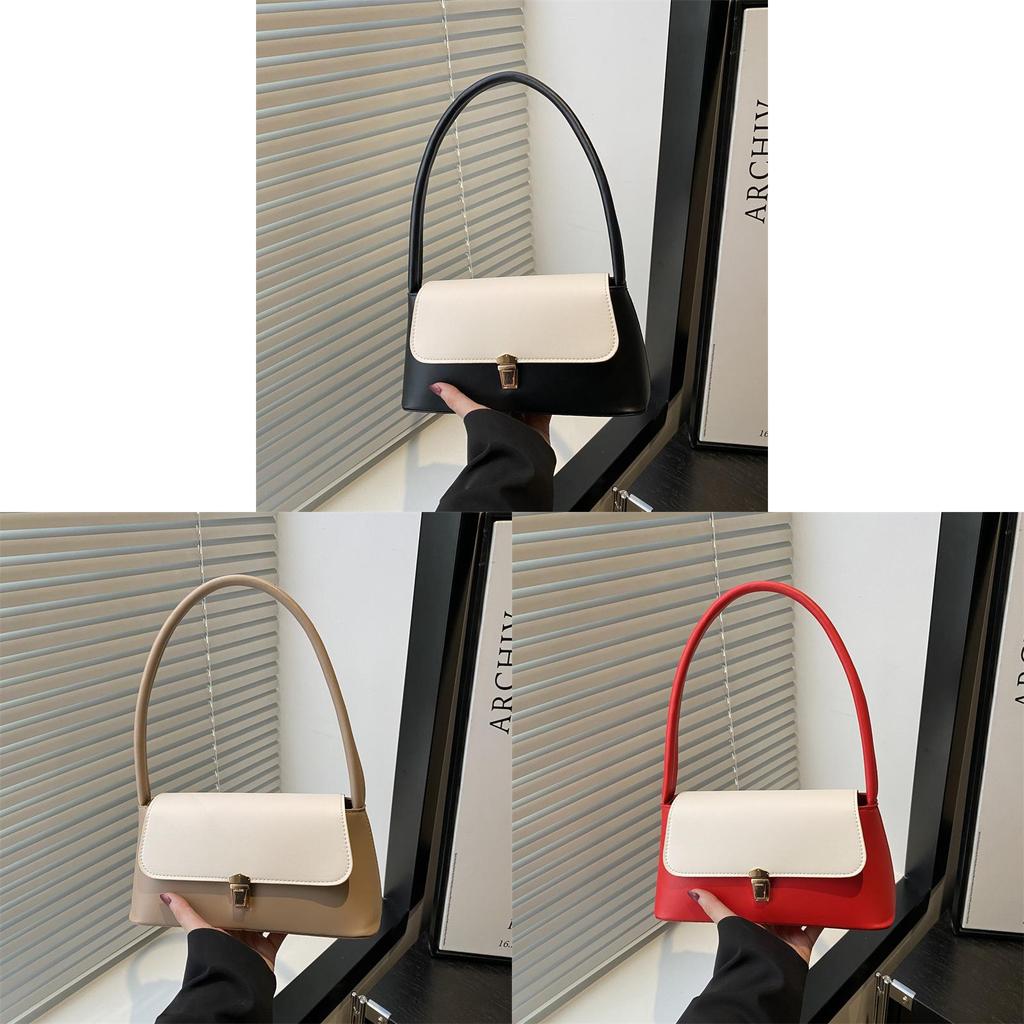 Französische Vintage Achseltasche Für Damen Aus PU-Material Mit Streetstyle-Design Für Den Täglichen Gebrauch