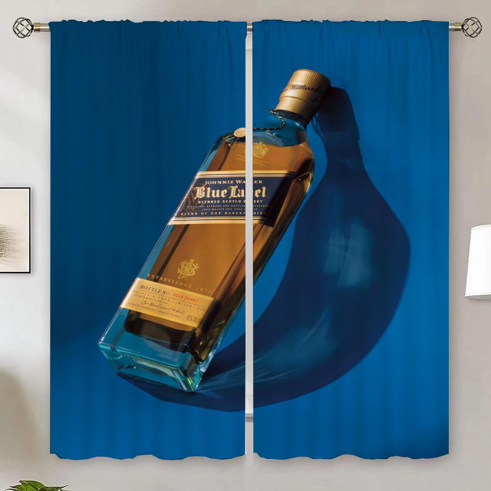 

Шторы Johnnie-walker для гостиной, декоративные жалюзи, затемняющие шторы для кварто, таможенная бесплатная доставка, товары, шторы, тюль W50xH70cmx2pcs-CL