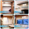12V 8W RV LED Ceiling Double Dome Light Natural White 4500K with Switch vehicle Interior Reading Lights for Car Camper Boat