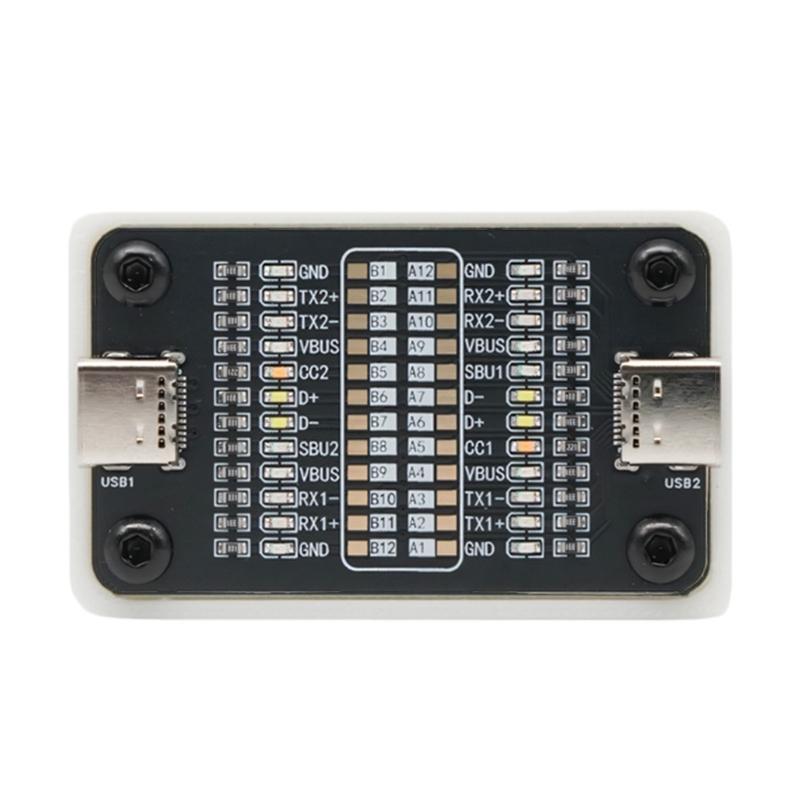 

Electrical Power Z PCBs Board For Type C Fast Chargers Cable Testing And Wire Sequences Verification чорний