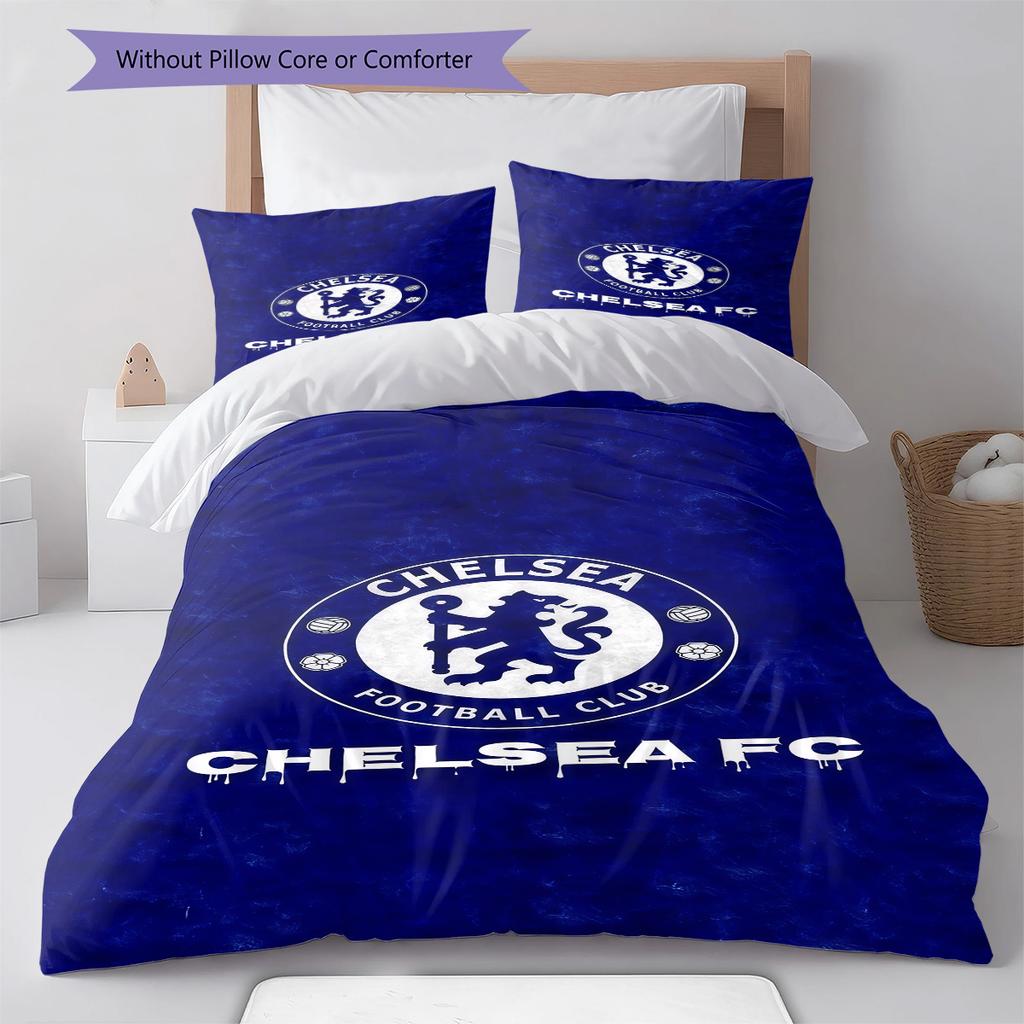 The Blues logo  Pattern Bedding Quilt Set Quilt Cover Pillowcase Home Decoration Birthday Gift (1 * duvet cover + 2 * pillowcase, without core)