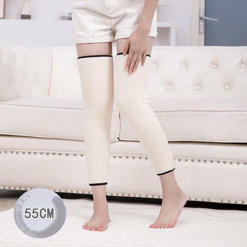 Winter Knee Pads Imitation Cashmere Knee Pads Knee Sleeve Warmth Cold Protection Resilience Thick Cotton Leggings Knee Pads Professional Grade