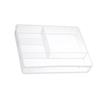 Desktop Organizer Box Drawer Divider Tray Desk Makeup Classification Storage Box for Bathroom Office Transparent