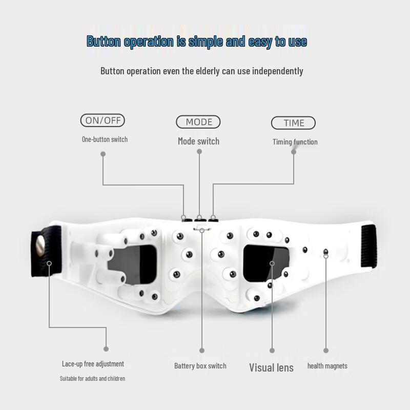 Jiancheng HY001 Visible Magnetic Eye Massager CN plug (adapter included)