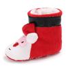 Kids Baby Boys Girls Xmas Christmas Slippers Winter Warm Indoor Slip On Shoes