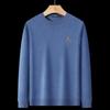 MONTAGUT Men's Silk Blend Long Sleeve Knit Sweater