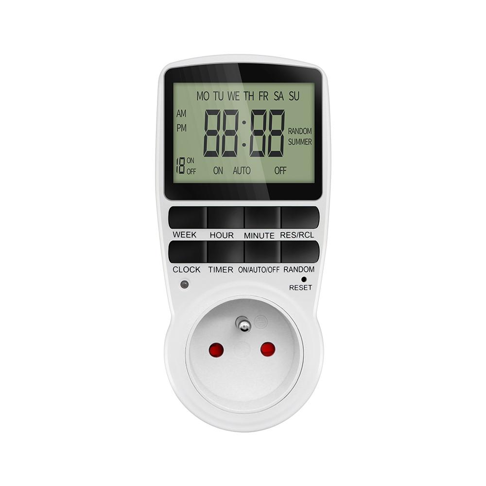 Elektronische Digitale Zeitschaltuhr Küchentimer Steckdose Programmierbare Zeitschaltsteckdose EU/US/FR/UK/AU Stecker Zeitschaltuhr 220V 110V