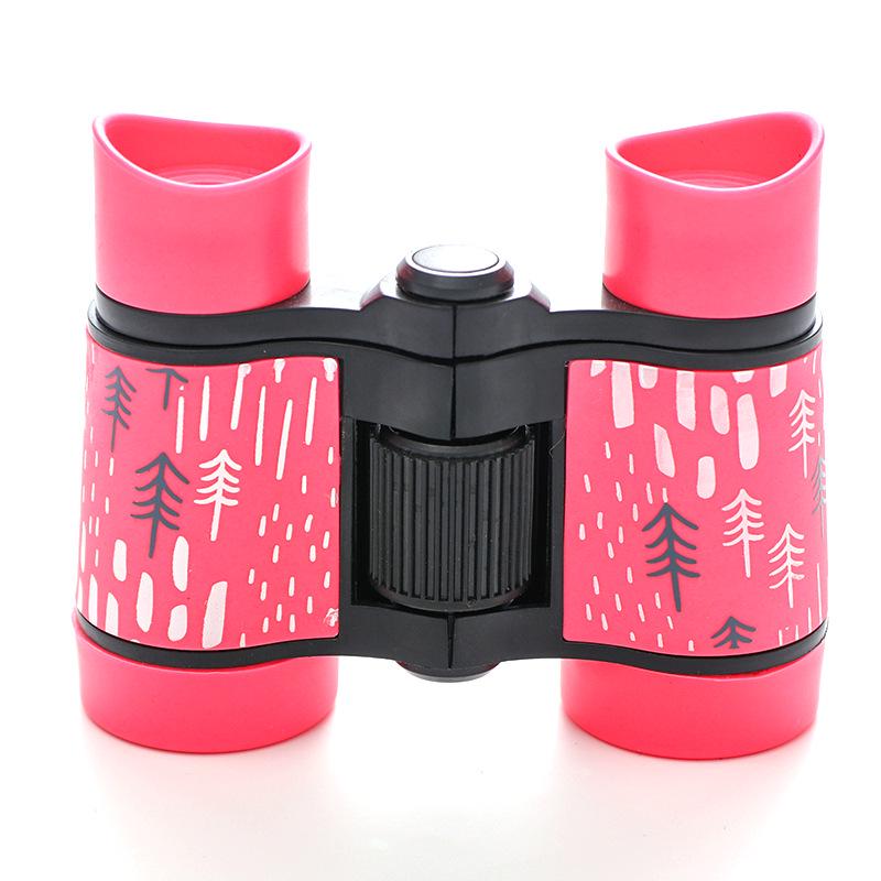 Children's Colorful Patterned Telescope & Binoculars Set with Rubber Grip