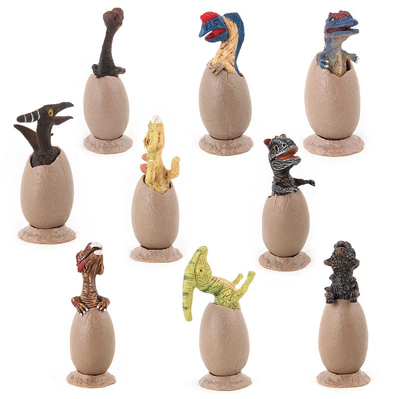 9Pcs Cute Hatching Dinosaur Egg Children's Hand Model Toy
