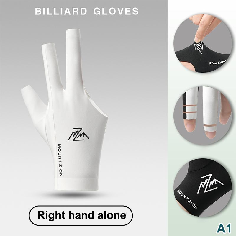 Billiard Gloves With Fingerless Breathable Professional Pool Gloves Lightweight Three-Finger Gloves For Billiard Accessories