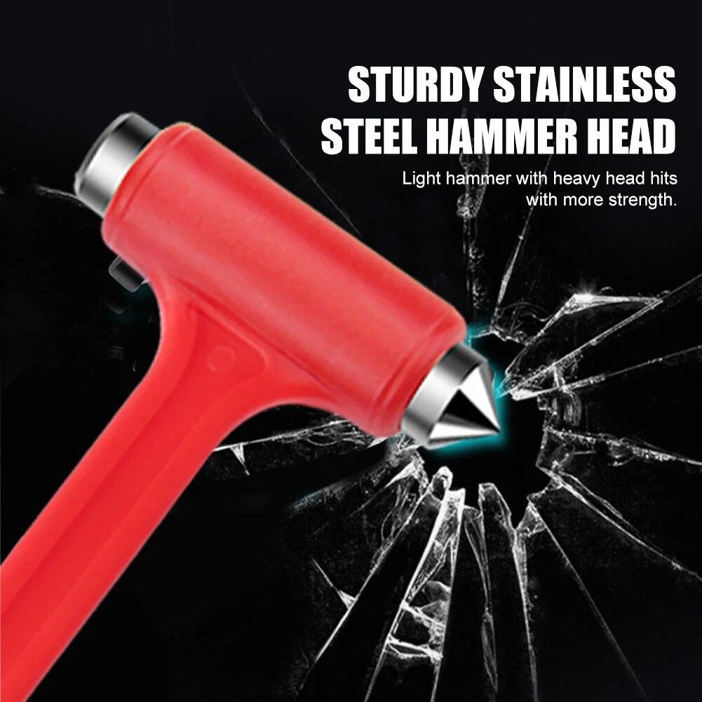 

Portable Car Safety Hammer Window Breaker Emergency Escape Safety Tool Life-Saving Seat Belt Cutter Rescue