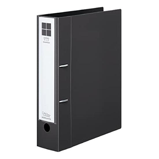 

KOKUYO Thick D-Ring File Smooth Style 500 Sheets Bind Dark Gray A4-S Fu-UDS450DM [Bulk Purchase Set of 3]