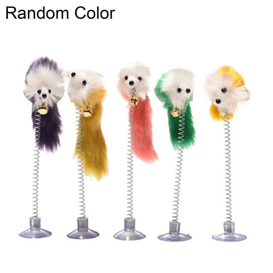 Прекрасная присоска, весенняя плюшевая мышь, кошка, котенок, дразнящая игра, интерактивная игрушка