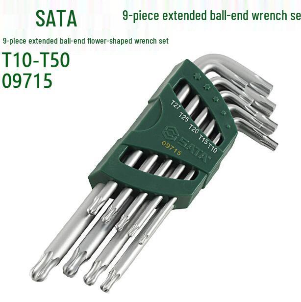SATA Набор из 9 удлиненных Г-образных шестигранных ключей Torx (Модели 09715/09716) Variant 1