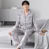 Pajamas Men'S Spring And Autumn Autumn Pure Cotton Long Sleeves Wear Loungewear Men'S Large Size Suit