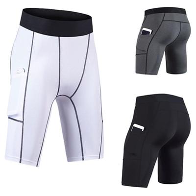 Men Running Yoga Sports Shorts Leggings Boy Skinny Tight Compression Pants Bodybuilding Gyms Training Fitness Bottom Underwear