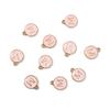 10Pcs 12x2.5mm Alphabet Double Face Charms Pendant Beads for Jewelry DIY Findings