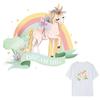 Curcubeu Unicorn Calcat Autocolant Insigna Animal Patch DIY Haine Decor Transfer de Caldura Applique