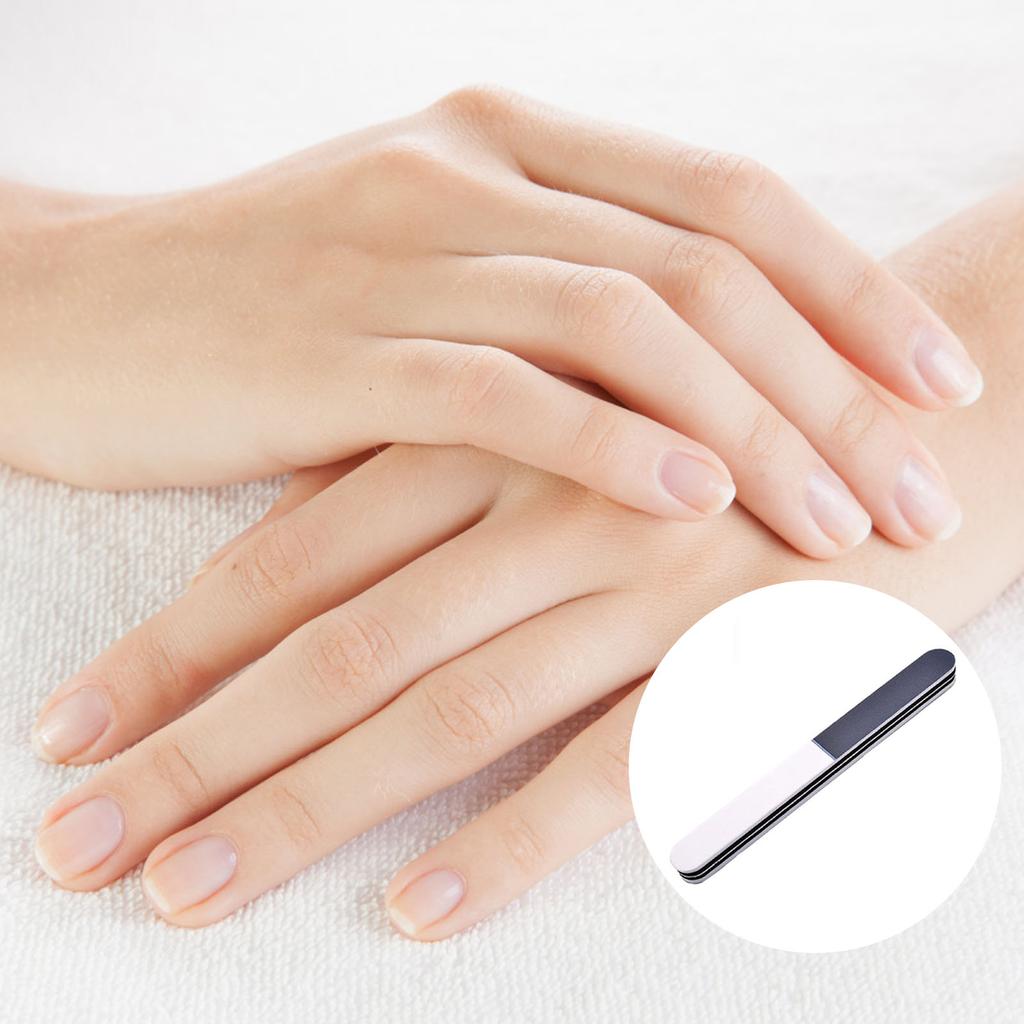 Double Sided Sponge Nail File Ultra-thin Ergonomic Design Nail File Acrylic Nails Tools for Home Salon