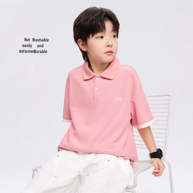 Zuo Xi Boys' Color-Block Cool & Breathable Short Sleeve T-Shirt