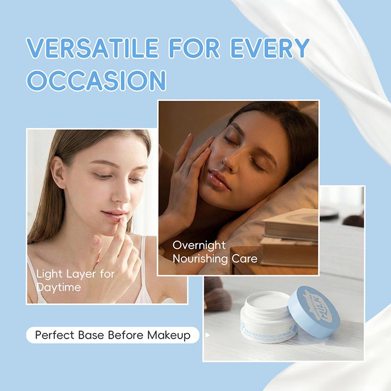 Milk Lip Sleeping Mask 8g – Overnight Nourishing Care with Hyaluronic Acid & Shea Butter, Plump, Hydrate & Smooth Dry Lips