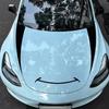 Creative Car Front Bumper Sticker Graphics Smile Styling Decor Decal Auto Modification Accessories For Tesla Model Y S Model 3