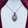 Tree Of Life Rainbow Moonstone Pendant Copper Wire Wrapped Gemstone Jewelry