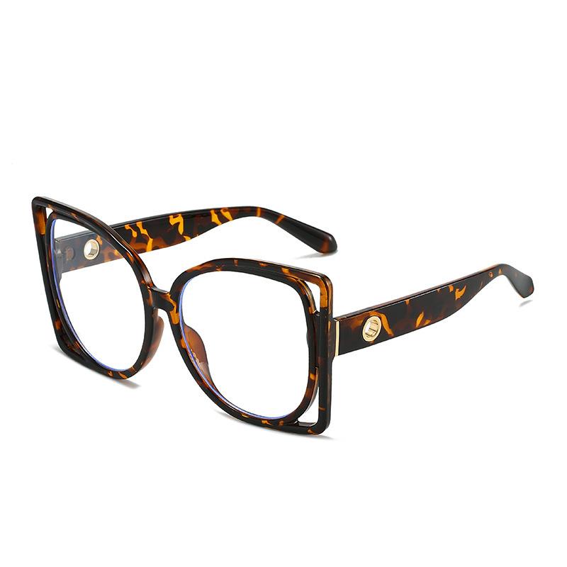 Luxury Orange Eyeglasses For Women Anti Blue Light Myopia Glasses Vision Diopters 0 -1 5 -6 Nearsightedness Glasses