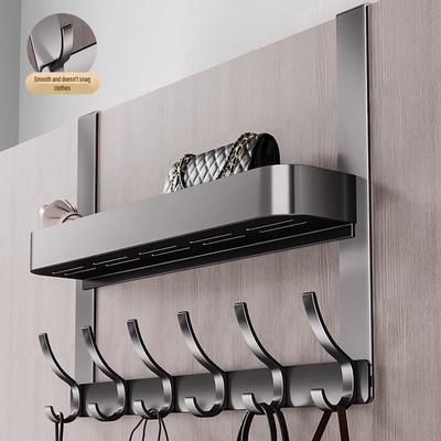 Space-Saving Wall-Mounted Coat Rack Hook, No Drilling Needed, for Bathroom & Bedroom, Strong Load-Bearing