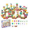 Flower Arrangement Toys Interconnecting Blocks Toys Building Garden Game Growing Flower Blocks