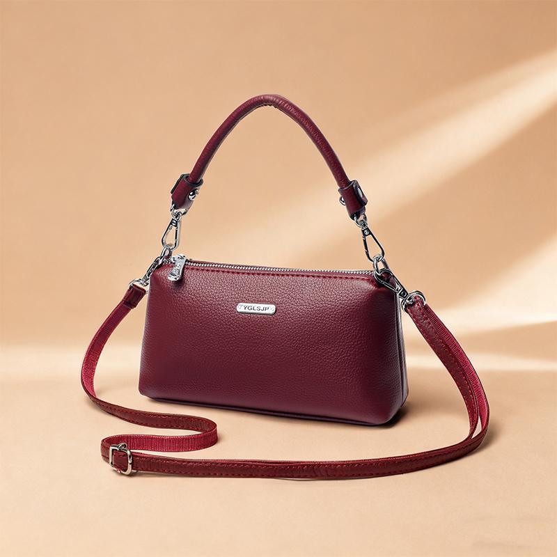 Simple Women's Messenger Bag, Casual Crossbody Bag, Fashionable Shoulder Bag, Soft PU Leather Handbag, Suitable for Daily Use and Shopping