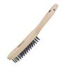 HAZET Wire Brush, 25mm Tall, 4 Rows of Highly Resistant Wire Brushes, Loosens and Removes Stubborn Dirt, and Removes Rust from Automotive and Metal Pa
