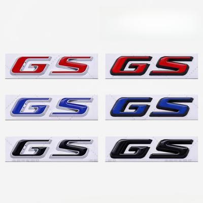 1pc 3d Metal GS Logo Emblem Decal Rear Trunk Side Fender Badge Sticker for New Regal Lacrosse Excelle XT Car Styling Tail Bumper