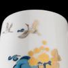 Gold-Inlaid Jade Porcelain Mug - Flower Cloud Crane