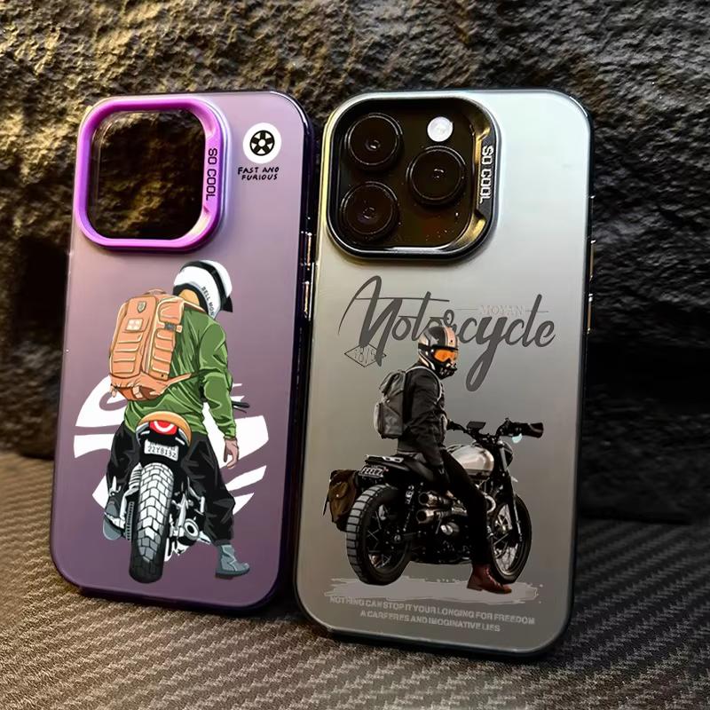 Phone Case For Xiaomi Mi 15 T Pro 14T 13T 12T Mi 17 Pro 15 14 13 12 11 Lite 5G Trend Cool Biker Motorcycle Hard Matte Cover