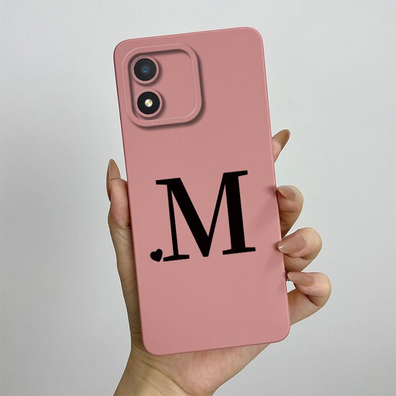 

For Honor X5 Case Cute Initial Letters Honor X5 Phone Case HonorX5 VNA-LX2 ShockProof Soft Silicone Back Cover Fundas Protector Honor X5