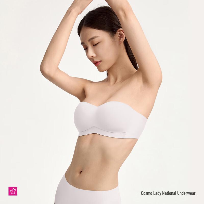 Urban Beauty Women's Seamless Strapless Bandeau Bra