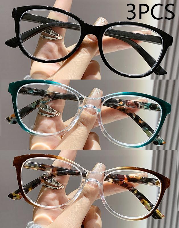 1/2/3PCS High-end Reading Glasses Anti-blue Light Cat-eye Fashion Glasses for Elderly Women 2002