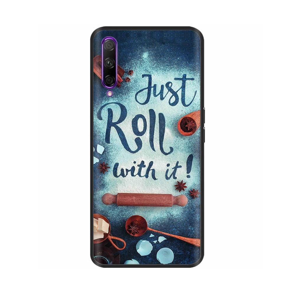 Black Silicone Case For Huawei P Smart Pro Case Cute Soft Cover for Huawei P Smart Pro Fundas PSmart Pro Protective Shell Capas