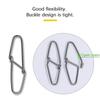 100PCS Not Damaging Fishing Line Fishing Swivel Snap Fishing Lure Connector  Ocean Sea Boat