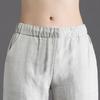 Pure Cotton High-Waisted Wide-Leg Pants for Women, Loose Drapey Fit, Perfect for Spring/Summer 2026.