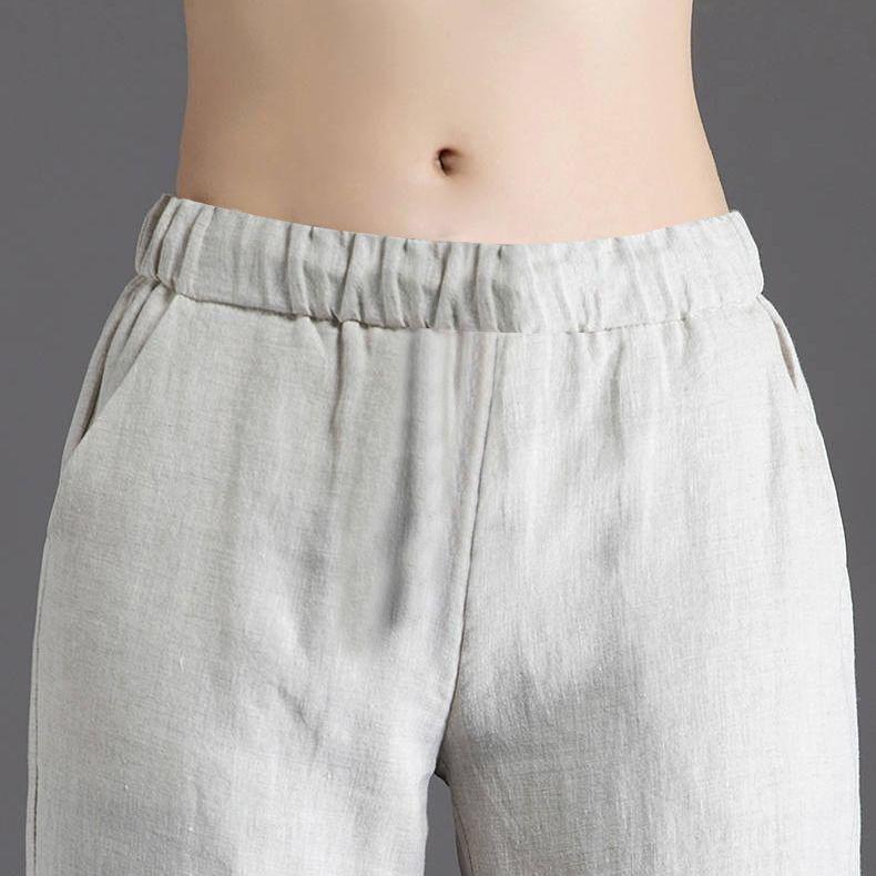 Pure Cotton High-Waisted Wide-Leg Pants for Women, Loose Drapey Fit, Perfect for Spring/Summer 2026.