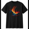 Meteor Shower Torn Space Mens T-Shirt Black 100% Cotton Universe Printed Galaxy