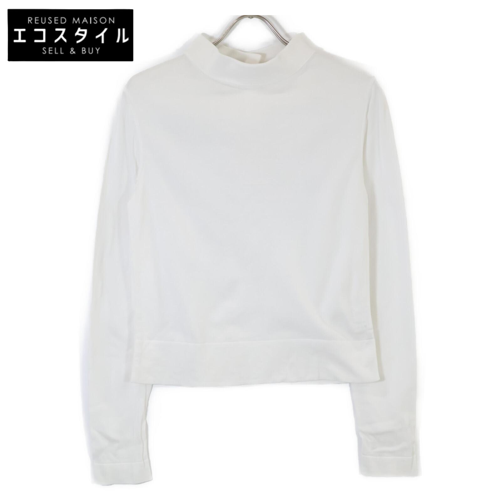 

Chanel Белый пуловер из хлопкового трикотажа, топ P12375V00536 38 белыйБ/у