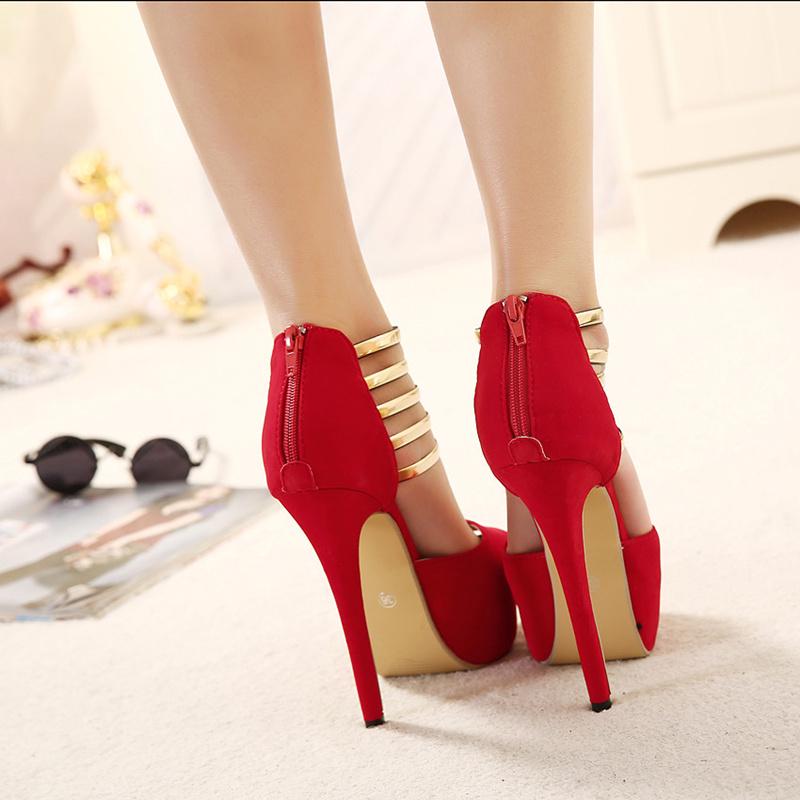 Primavera Verão Sandálias de Salto Alto Festa Vestido de Casamento Peep Toe Bombas Femininas Plataformas Sapatos Gladiador Tendência Conforto Confiante Simplicidade Sapatos