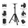 PA Speaker Stand Adjustable Height 28" To 55" / 35" To 67" DJ Tripod Stand with Mounting Bracket Universal Tripod Speaker Stands