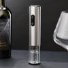 Elektrischer Weinöffner Edelstahl Flaschenöffner Korkenzieher mit LED-Licht und Zinnfolienschneider Weinwerkzeug