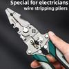 Multifunctional Foldable Wire Strippers: Special Wire Strippers for Electricians, Can Strip Wires, Cut Wires, Twist Water Pipes, Crimp Terminals