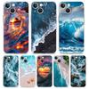 Phone Case For iPhone 17 Cases iPhone Air 16 15 12 13 14 Pro Max 7 8 Plus 16Pro iPhone11 Soft Cover Blue Sea Ocean Waves